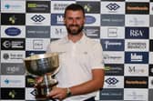 John Henry shows off the trophy after winning the Tartan Pro Tour's St Andrews Classic presented by Fugro. Picture: Tartan Pro Tour