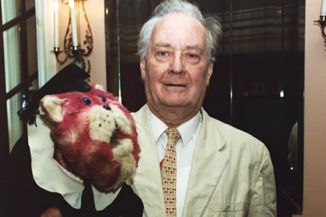 Creator Oliver Postgate with Bagpuss. PIC: William Conran/PA Wire.