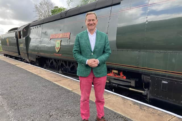 Michael Portillo in the breeks he dared not wear in Glasgow. Picture: Freemantle