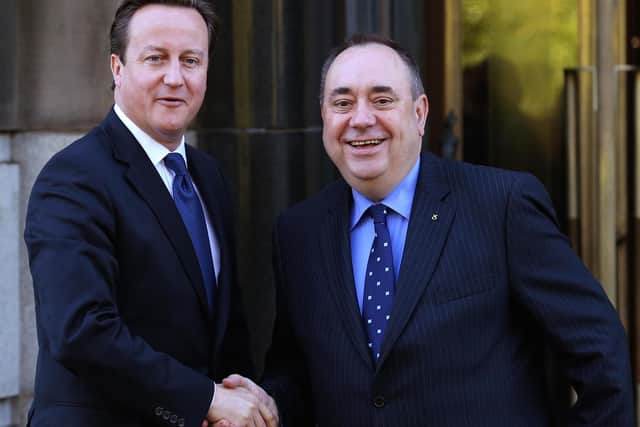 David Cameron agreed to a referendum with Alex Salmond a few years after their first meeting.