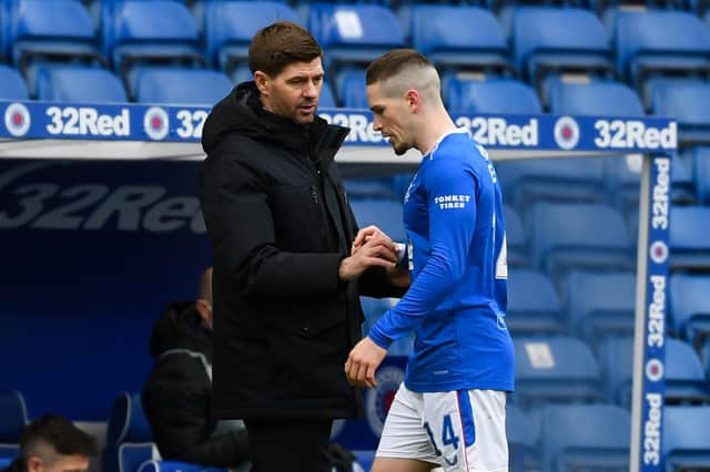 Ryan Kent was substituted at half-time in Rangers Europa League play-off first leg win over Alashkert (Photo by Craig Foy / SNS Group)