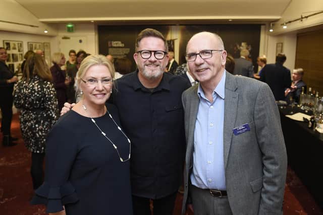 Duncan Hendry with colleague Dame Joan Stringer and choreographer Matthew Bourne