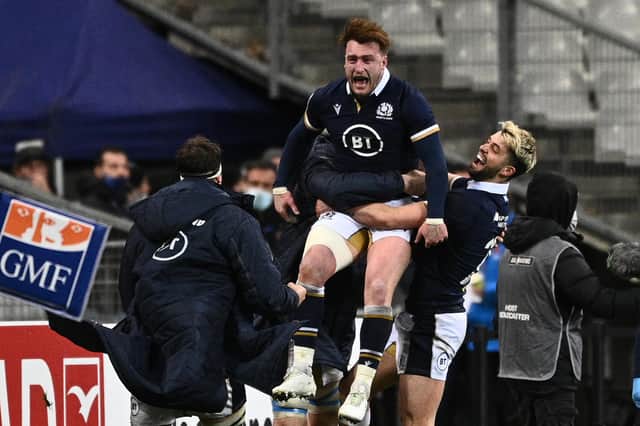 Scotland full-back and captain Stuart Hogg has been widely touted for Lions selection. Picture: AFP via Getty Images