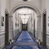 Spacious interiors and original features in the public spaces at voco Grand Central, Glasgow.