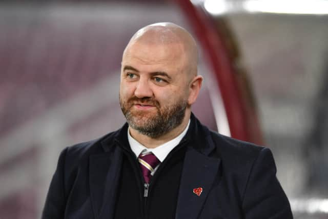 Hearts sporting director Joe Savage.