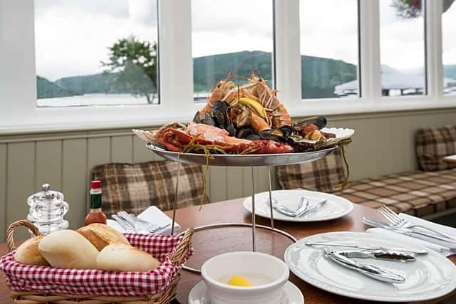 The hotel specialises in local fare such as seafood, served up with views of Loch Fyne.