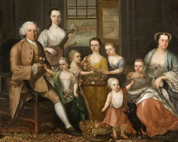 Portrait of John Glassford, the epitome of the Glasgow Tobacco Lord, with his family and black servant. While he did not play a role in the Anderson's Institution, Glassford's wealth and influence represents the city's growing wealthy elite at the time. PIC: CC.