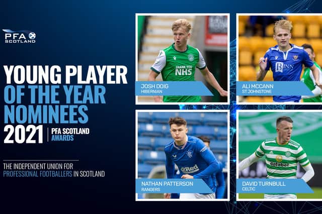 The PFA Scotland Young Player of the Year award nominees. Picture: PFA Scotland