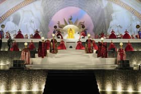 Beyonce performing at the opening of Atlantis The Royal. Pic: PA Photo/Kevin Mazur/Atlantis The Royal.
