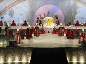 Beyonce performing at the opening of Atlantis The Royal. Pic: PA Photo/Kevin Mazur/Atlantis The Royal.