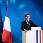 French President Emmanuel Macron used a rude term while talking about his efforts to persuade people who have still not agreed to be vaccinated against Covid (Picture: Jack Taylor/Getty Images)