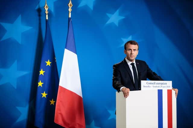 French President Emmanuel Macron used a rude term while talking about his efforts to persuade people who have still not agreed to be vaccinated against Covid (Picture: Jack Taylor/Getty Images)