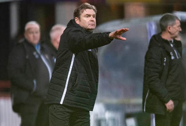 Alloa manager Peter Grant praised his players for beating Hearts.