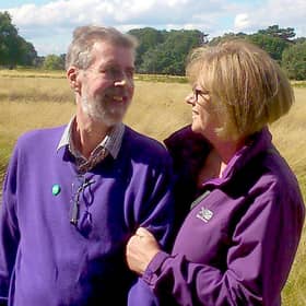 Kevan Donoghue, who died from cancer, with his wife and former nurse, Patricia Donoghue
