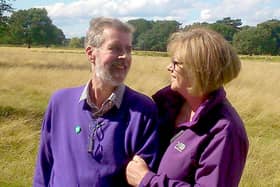 Kevan Donoghue, who died from cancer, with his wife and former nurse, Patricia Donoghue