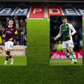 Lawrence Shankland and Kevin Nisbet will lead the line for Hearts and Hibs in the Edinburgh derby on Sunday.