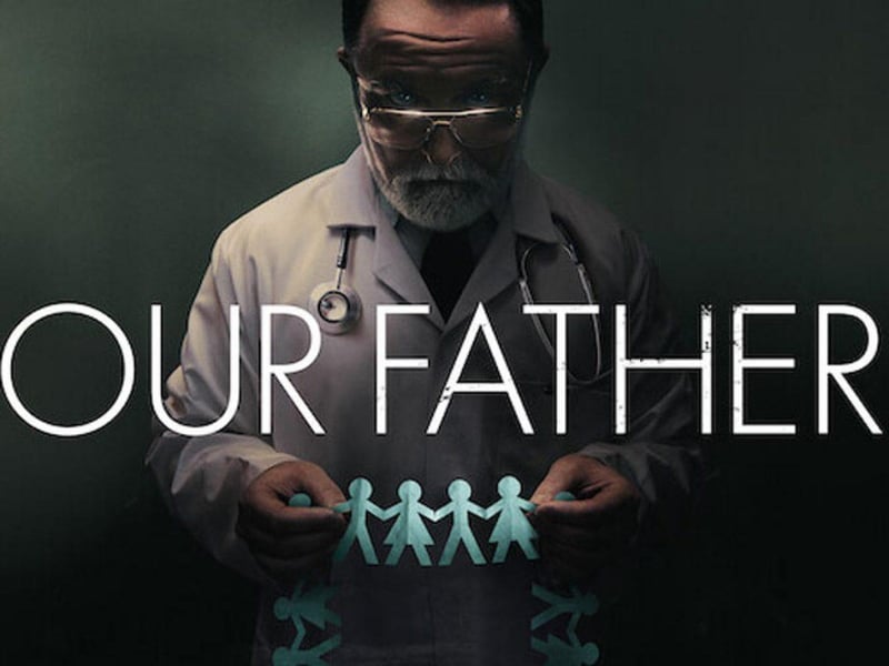 Our Father begins when a DNA test taken by a woman in her own home reveals she has numerous half-siblings.