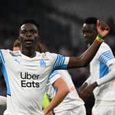 Marseille's Senegalese forward Bamba Dieng has reportedly been scouted by Celtic. (Photo by CHRISTOPHE SIMON/AFP via Getty Images)