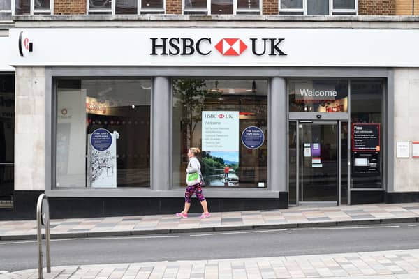 HSBC said its future dividend policy would be reviewed. Picture: Kirsty O'Connor.