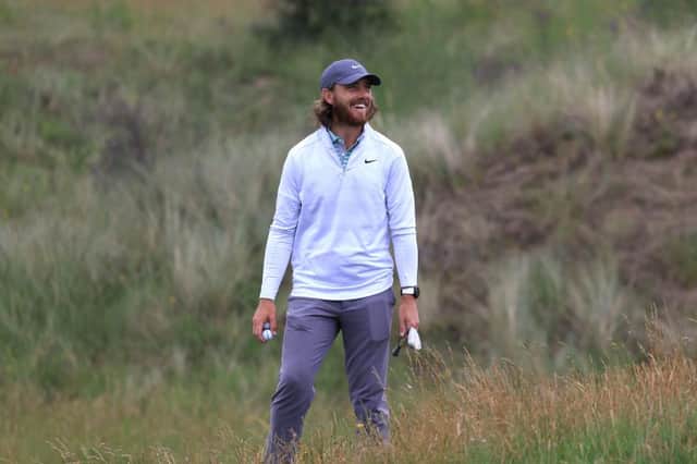 Tommy Fleetwood during a practice round ahead of the 149th Open at Royal St George’s in Kent. Picture: Chris Trotman/Getty Images.