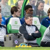 Rangers kitman Jimmy Bell (middle) during Sunday's 1-1 draw with Celtic at Celtic Park  (Photo by Rob Casey / SNS Group)