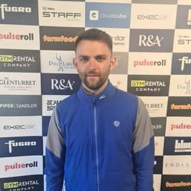 Danny Kay, who is attached to The Renaissance Club, won the Montrose Links Masters by three shots. Picture: Tartan Pro Tour