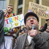 Scottish Greens co-leader Partrick Harvie at the 'Rally for Trans Equality' in Glasgow. Picture: Lisa Ferguson