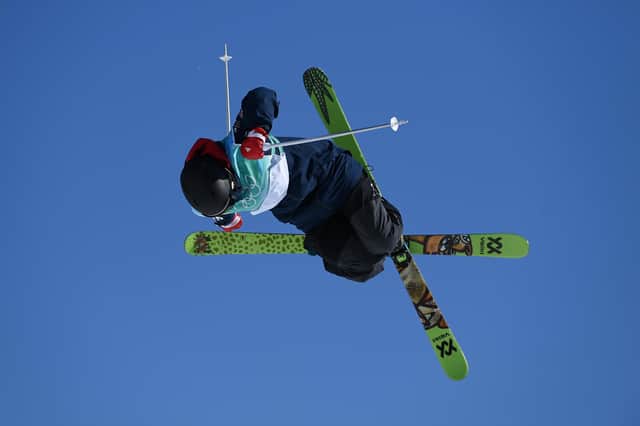Kirsty Muir of Team Great Britain performs a trick during the Women's Freestyle Skiing Freeski Big Air Final on Day 4 of the Beijing 2022 Winter Olympic Games.