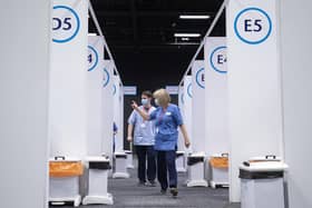 Procedures have been changed at the mass vaccination centre at the Edinburgh International Conference Centre to reduce wastage of Covid vaccines (Picture: Jane Barlow/PA)