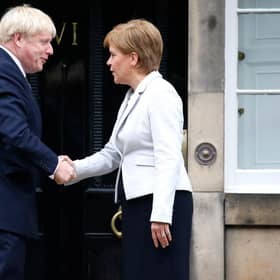 Nicola Sturgeon reckons Boris Johnson isn't doing enough for Scots (Picture: Duncan McGlynn/Getty Images)