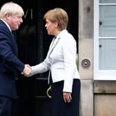 Nicola Sturgeon reckons Boris Johnson isn't doing enough for Scots (Picture: Duncan McGlynn/Getty Images)