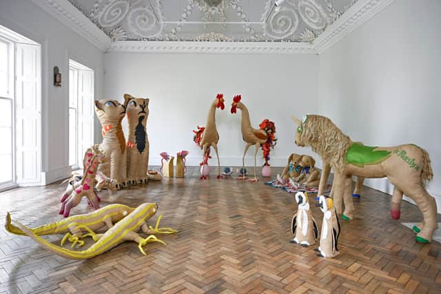Installation view of WYRD by Jonathan Baldock at Jupiter Artland. Picture: Neil Hanna