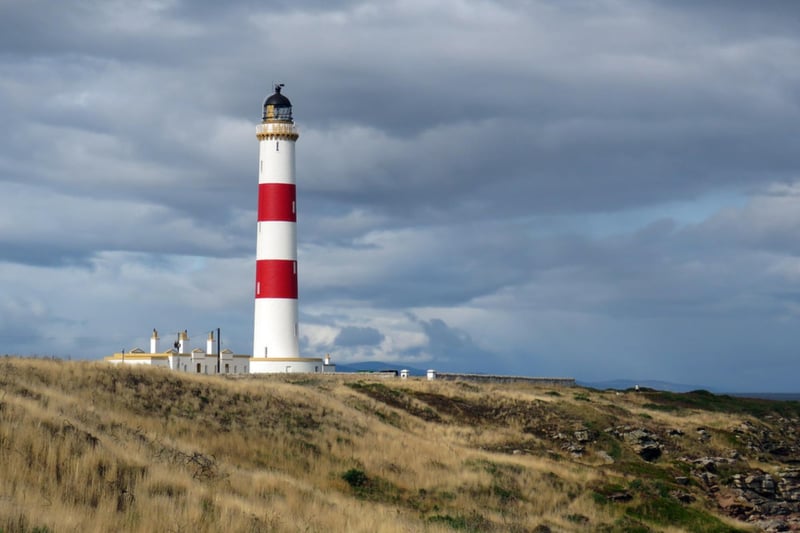 The Tarbat Ness Lighthouse was first exhibited on January 26, 1830. The tower is apparently the third tallest in Scotland at 41 metres (203 steps to climb it).