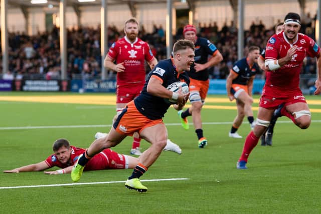 Darcy Graham scored two tries against the Scarlets in Edinburgh's United Rugby Championship opener. Picture: Ross Parker/SNS