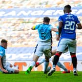 Brandon Barker scores the second goal in Rangers' 2-0 win over Ross County at Ibrox on Sunday (Photo by Alan Harvey / SNS Group)