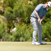 Bob MacIntyre putts on the 11th green during the final round of the 2021 PGA Championship held at the Ocean Course of Kiawah Island Golf Resort in Kiawah Island, South Carolina. Picture: Cliff Hawkins/Getty Images.