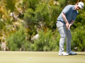 Bob MacIntyre putts on the 11th green during the final round of the 2021 PGA Championship held at the Ocean Course of Kiawah Island Golf Resort in Kiawah Island, South Carolina. Picture: Cliff Hawkins/Getty Images.