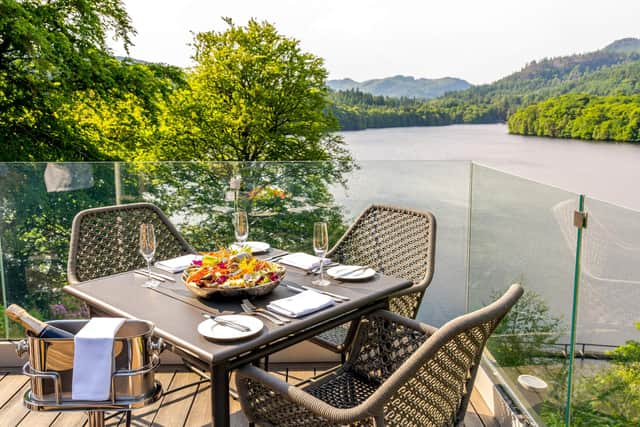 Views from a balcoony at Fonab Castle Hotel, Pitlochry, Perthshire. Pic: Contributed