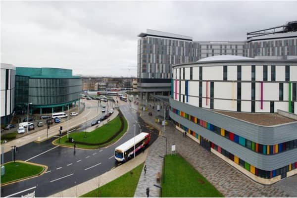 The man was declared dead at Glasgow's Queen Elizabeth University Hospital