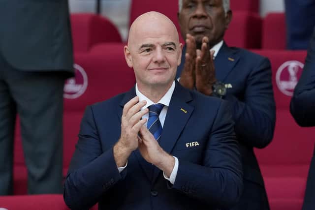 Fifa president Gianni Infantino has been widely criticised for his remarks on the eve of the World Cup in Qatar (Picture: Martin Rickett/PA Wire)