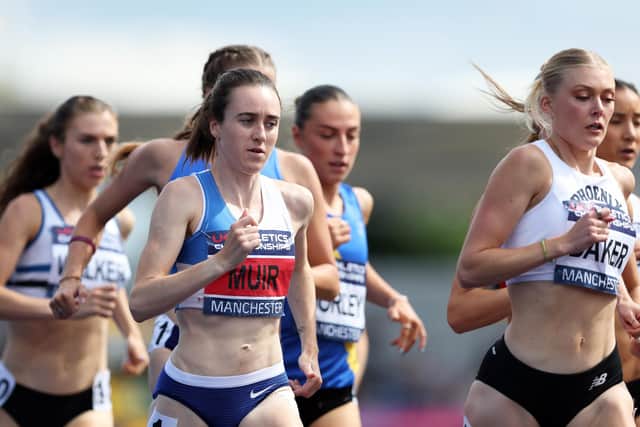 Laura Muir could only finish second in her 1500m final.