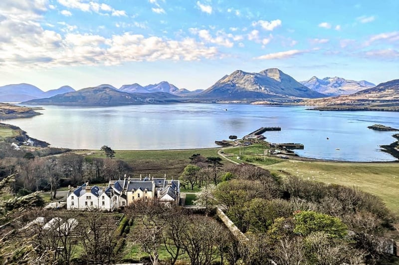 Situated on the gorgeous Isle of Raasay, the recently-refurbished Raasay House Hotel is just a five minute walk from the ferry terminal and has incredible views over the Sound of Raasay to Skye.