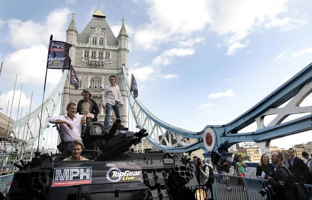 The antics of Jeremy Clarkson, James May and Richard Hammond when they were on the BBC's Top Gear entertained more people than just those with a car (Picture: Shaun Curry/AFP via Getty Images)