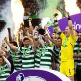 Celtic lift the Premiership trophy, with title parties now becoming the norm at Parkhead.