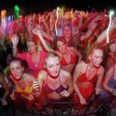 A party during the annual San Antonio festival on Ibiza before the days of Covid and social distancing (Picture: PA)