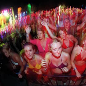 A party during the annual San Antonio festival on Ibiza before the days of Covid and social distancing (Picture: PA)