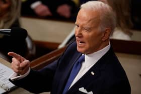 US president Joe Biden delivers his State of the Union address. Picture: Chip Somodevilla/Getty