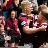 Hearts never looked back at Tynecastle from the moment Alex Cochrane put them ahead.
