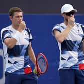 Great Britain's Jamie Murray and Neal Skupski during the Men's Doubles second round at the Ariake Tennis Courts at the Tokyo 2020 Olympic Games.