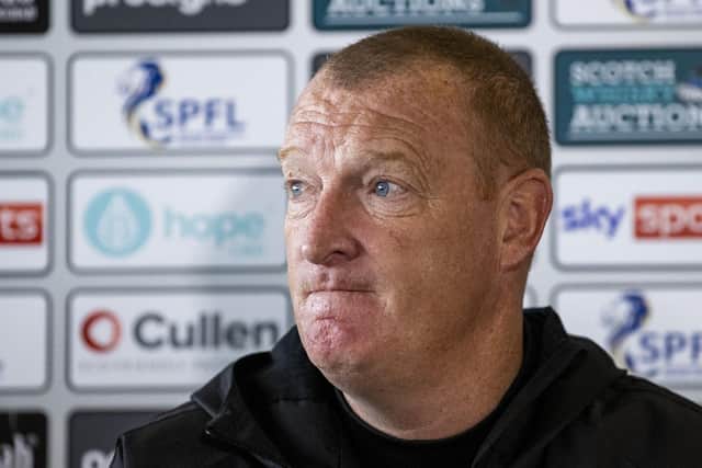 Manager Brian Rice talks ahead of his trip to Pittodrie to face Aberdeen on October 20. (Photo by Craig Williamson / SNS Group)